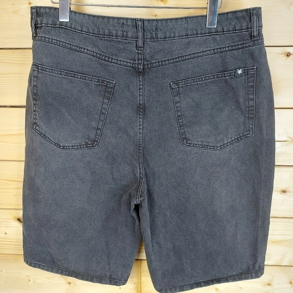 📣2/40$📣 ZOO YORK black denim jeans men's bermuda shorts size 40 - Picture 5 of 8